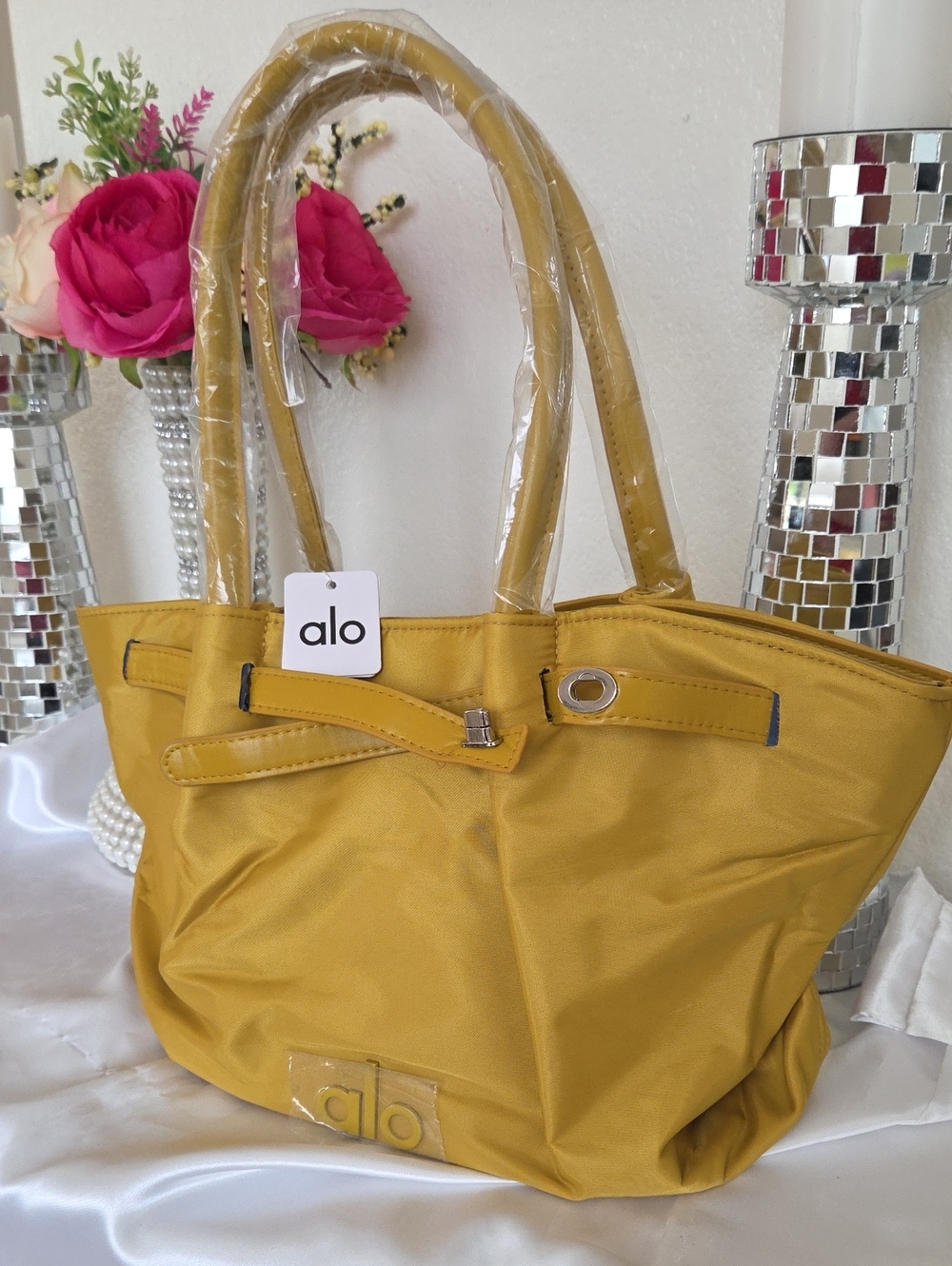 ALO Yoga Mustard Yellow Everyday Tote Bag